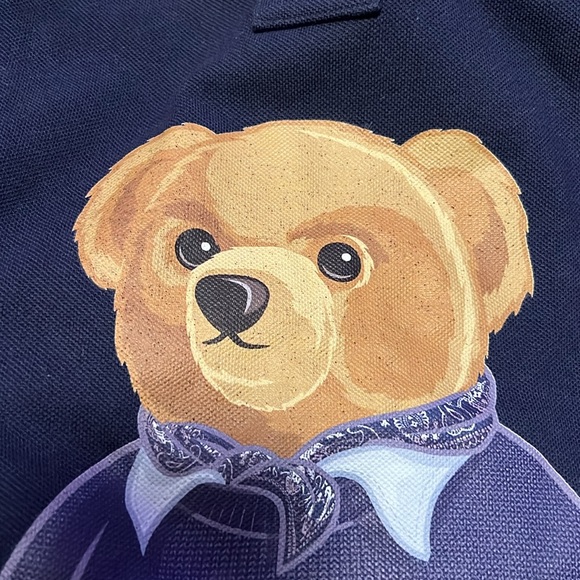 NWT Polo Ralph Lauren blue USA Bear Polo Shirt - Picture 4 of 6
